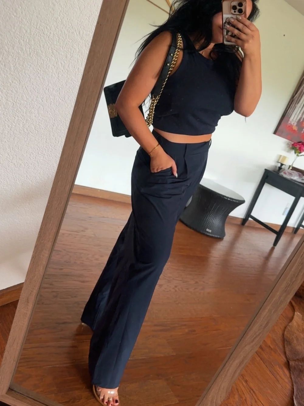 Navy pant set